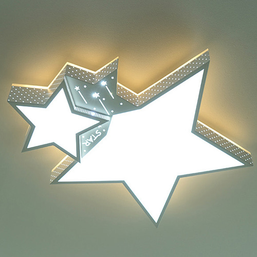 별 디자인의 스타 LED 50W 투톤 키즈 아이방 방등 간접 조명