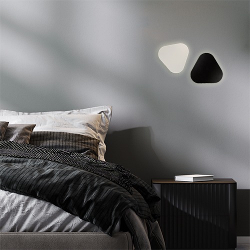 심플한 삼각형 페블 LED 6W 거실 매장 간접 포인트 무드 벽등 조명