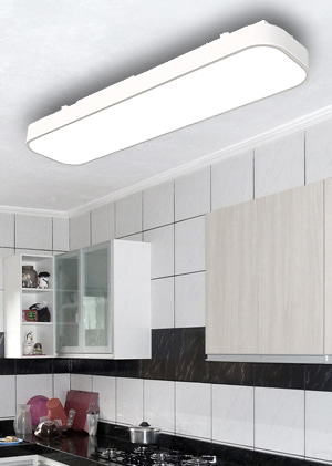 콜텐 LED 30W 욕실등 직사각 화장실등 교체 (화이트/ 블랙)
