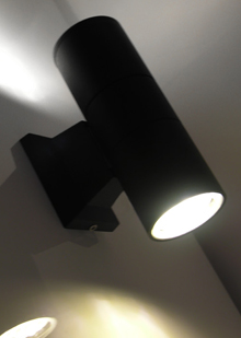 LED MR16 외부원통 벽2등 (흑색)