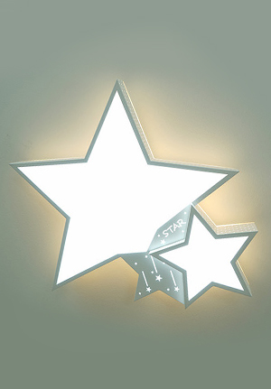 아이들이 좋아하는 별 디자인의 스타 LED 50W 투톤 키즈 아이방 방등 조명 [간접]