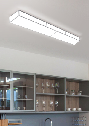 심플한 사각 디자인의 세리노 아트솔 LED 60W 주방등 아파트 주택 천장등 바리솔 전등 조명 화이트